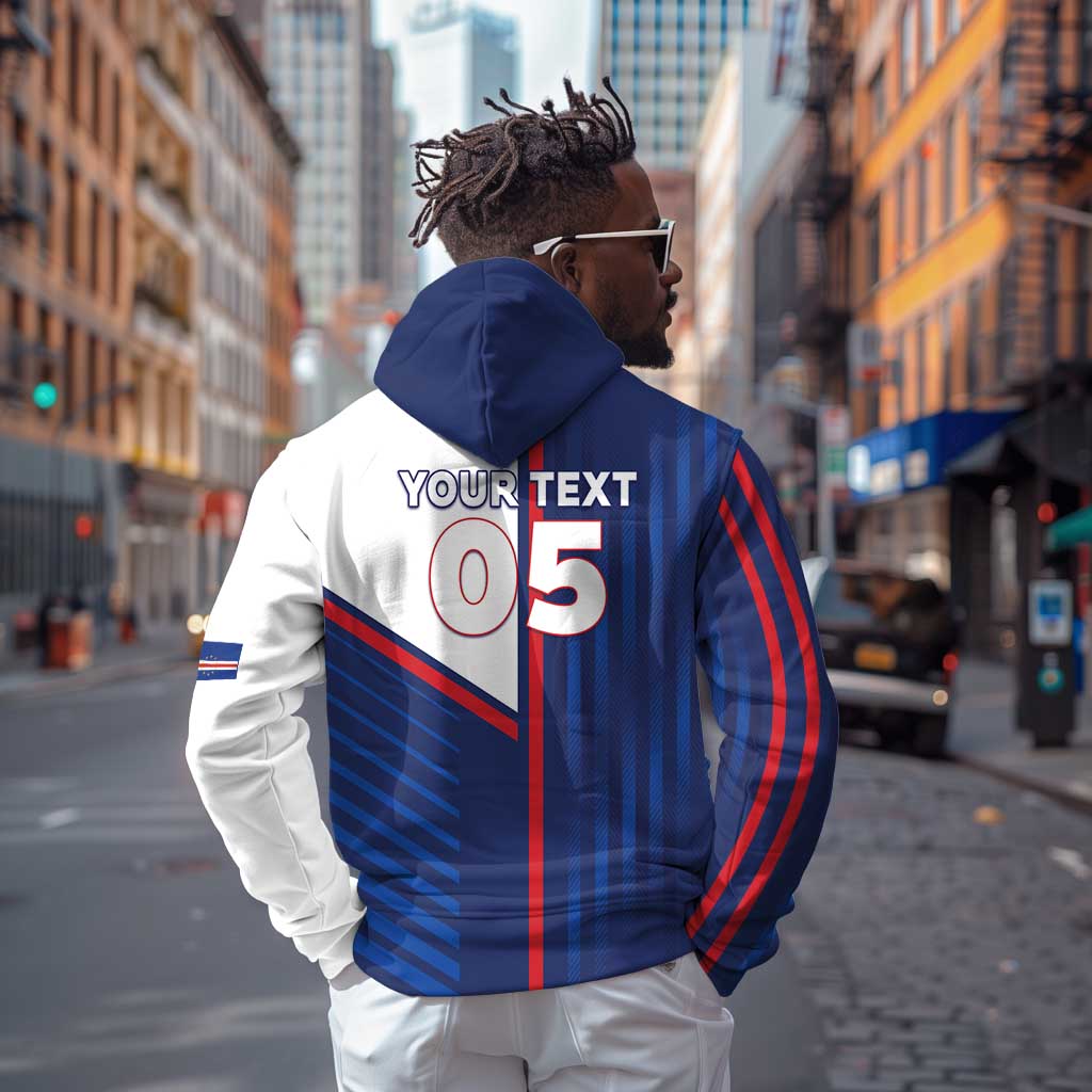Custom Cape Verde Football Hoodie Unique Style - African Pride