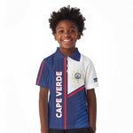 Custom Cape Verde Football Kid Polo Shirt Unique Style - African Pride