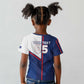 Custom Cape Verde Football Kid T shirt Unique Style - African Pride