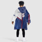 Custom Cape Verde Football Kid Wearable Blanket Hoodie Unique Style - African Pride