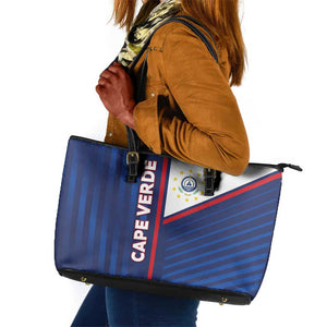 Cape Verde Football Leather Tote Bag Unique Style - African Pride