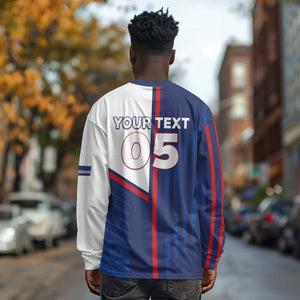 Custom Cape Verde Football Long Sleeve Shirt Unique Style - African Pride