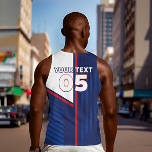 Custom Cape Verde Football Men Tank Top Unique Style - African Pride
