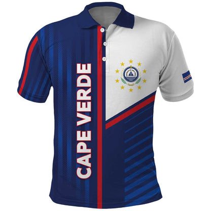 Custom Cape Verde Football Polo Shirt Unique Style - African Pride