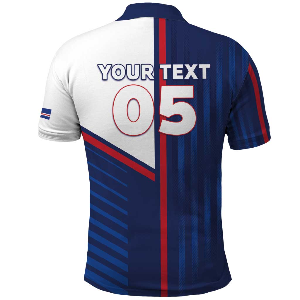 Custom Cape Verde Football Polo Shirt Unique Style - African Pride