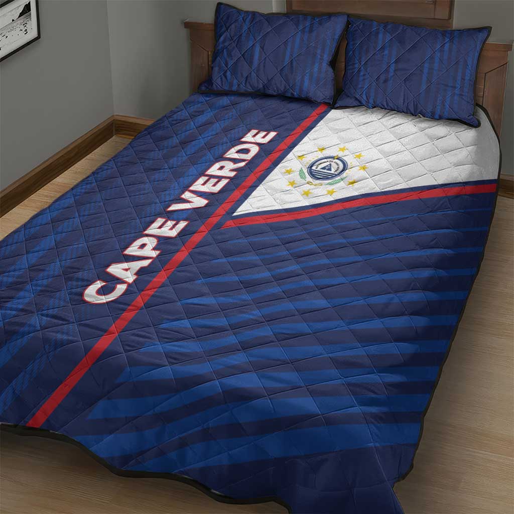 Cape Verde Football Quilt Bed Set Unique Style - African Pride