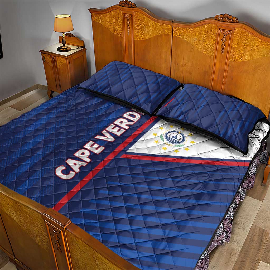 Cape Verde Football Quilt Bed Set Unique Style - African Pride