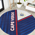 Cape Verde Football Round Carpet Unique Style - African Pride