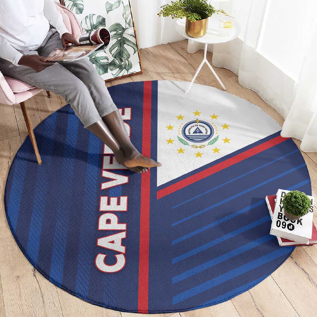 Cape Verde Football Round Carpet Unique Style - African Pride
