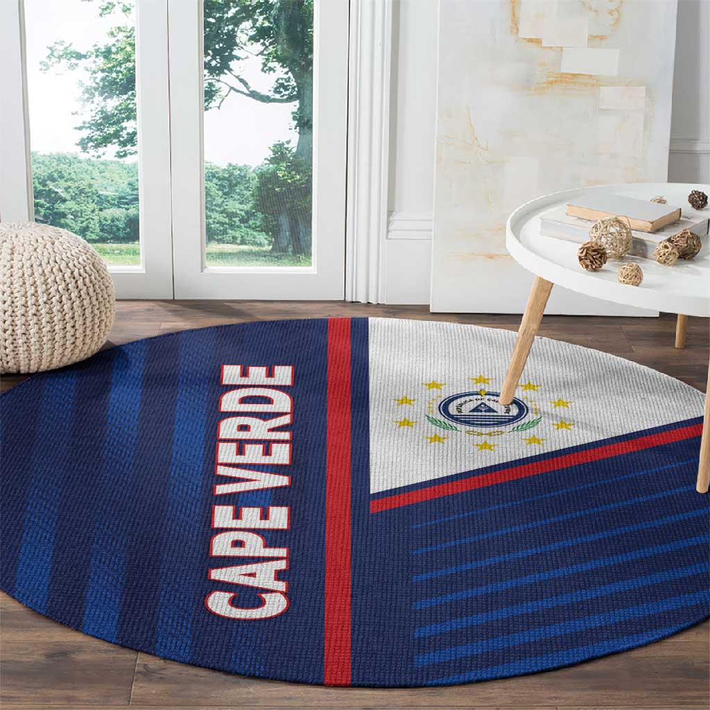 Cape Verde Football Round Carpet Unique Style - African Pride