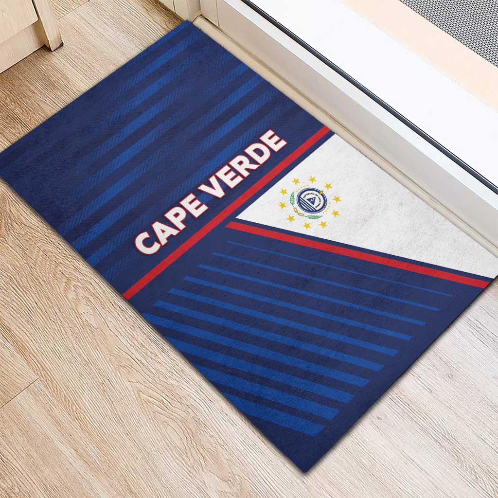 Cape Verde Football Rubber Doormat Unique Style - African Pride