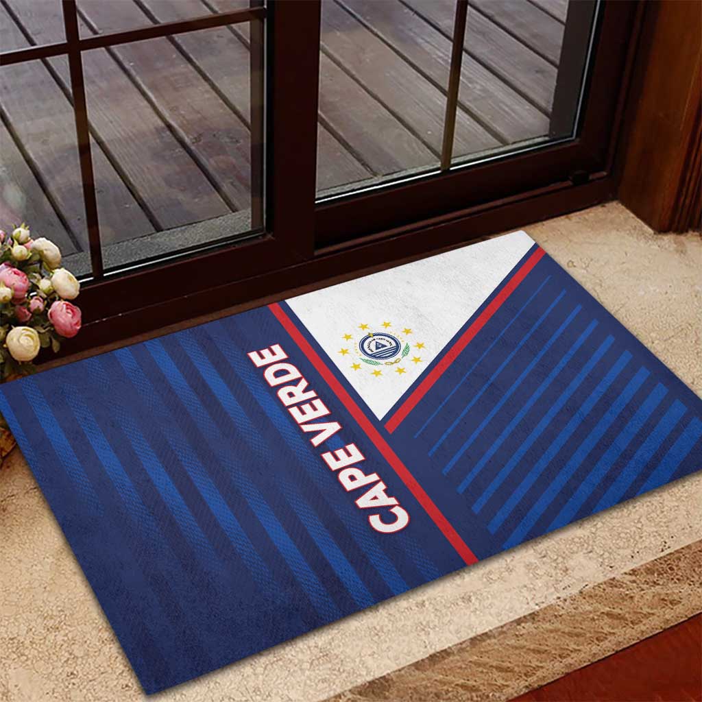 Cape Verde Football Rubber Doormat Unique Style - African Pride