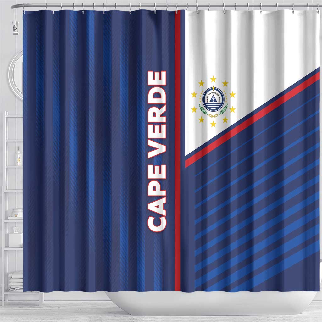 Cape Verde Football Shower Curtain Unique Style - African Pride