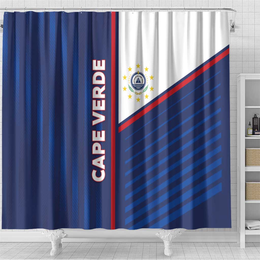 Cape Verde Football Shower Curtain Unique Style - African Pride