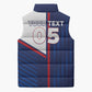 Custom Cape Verde Football Sleeveless Puffer Jacket Unique Style