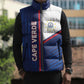 Custom Cape Verde Football Sleeveless Puffer Jacket Unique Style
