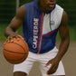 Custom Cape Verde Football Sleeveless Zip Hoodie Unique Style - African Pride