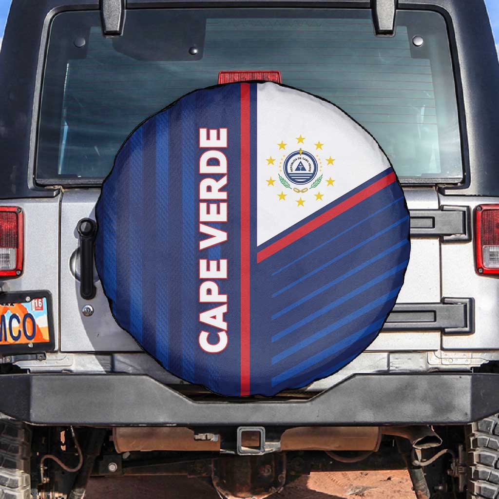 Cape Verde Football Spare Tire Cover Unique Style - African Pride