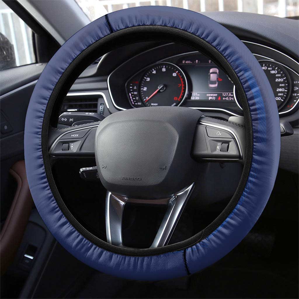 Cape Verde Football Steering Wheel Cover Unique Style - African Pride