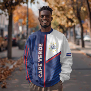 Custom Cape Verde Football Sweatshirt Unique Style - African Pride