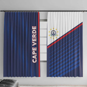Cape Verde Football Window Curtain Unique Style - African Pride