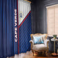 Cape Verde Football Window Curtain Unique Style - African Pride
