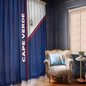 Cape Verde Football Window Curtain Unique Style - African Pride