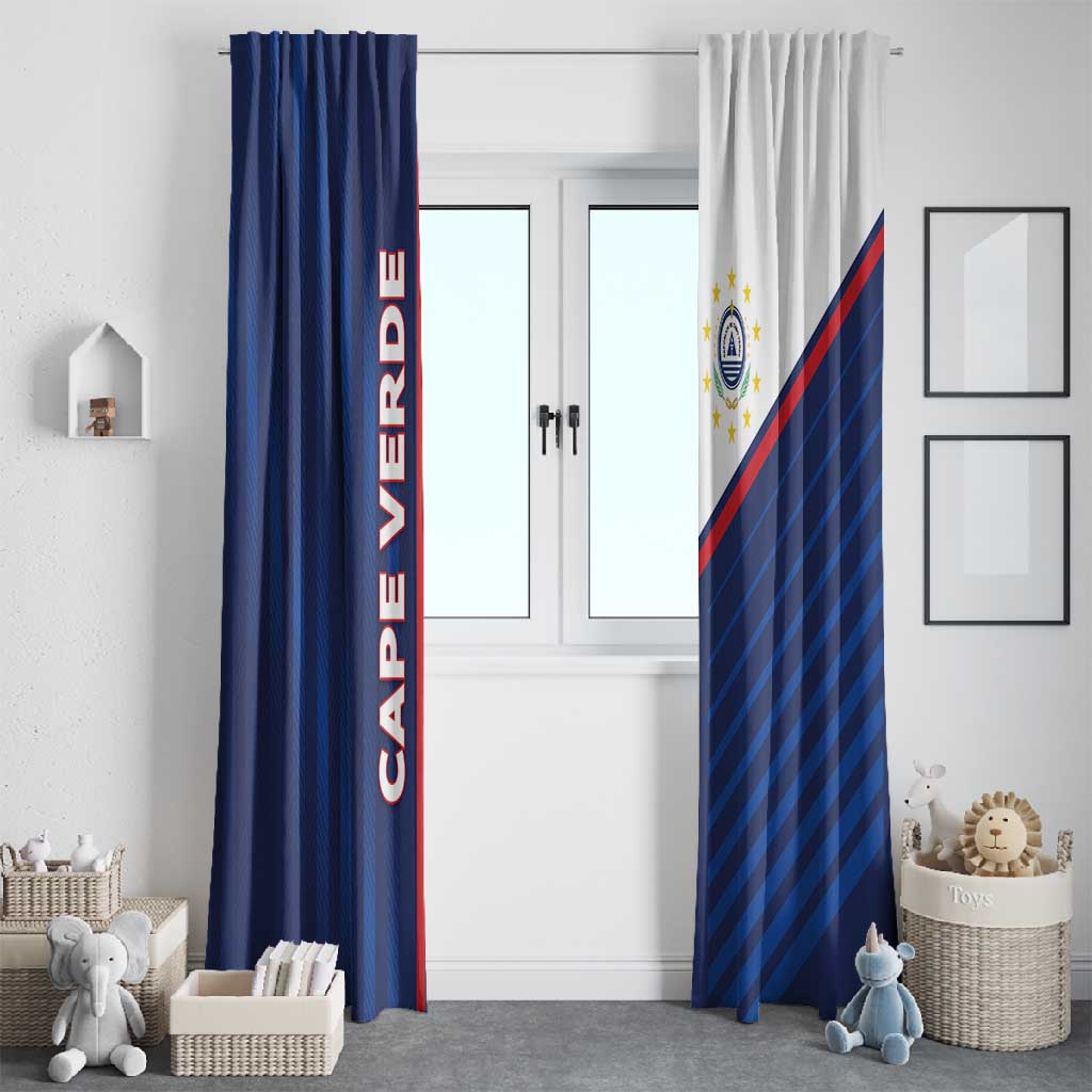 Cape Verde Football Window Curtain Unique Style - African Pride