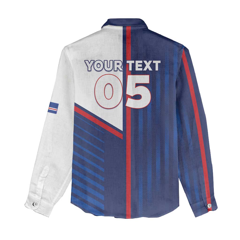 Custom Cape Verde Football Women Casual Shirt Unique Style - African Pride