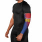 Custom Cape Verde Football Arm Sleeves Blue Sharks Make History