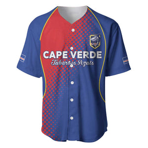 Custom Cape Verde Football Baseball Jersey Blue Sharks Make History - African Pride