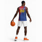 Custom Cape Verde Football Basketball Jersey Blue Sharks Make History - African Pride