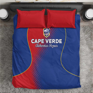 Cape Verde Football Bedding Set Blue Sharks Make History - African Pride
