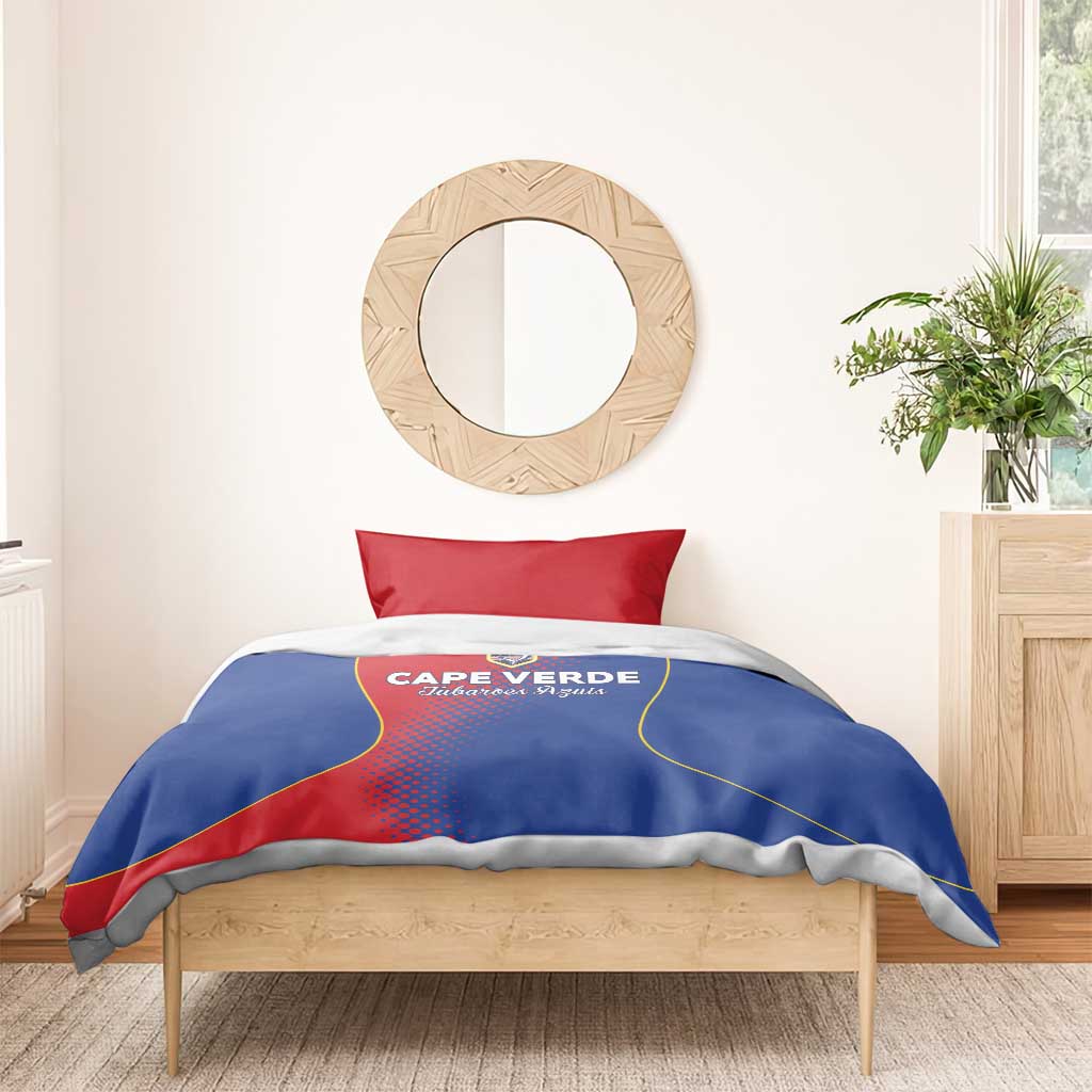 Cape Verde Football Bedding Set Blue Sharks Make History - African Pride