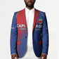 Custom Cape Verde Football Blazer Blue Sharks Make History