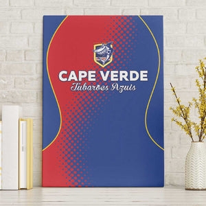 Cape Verde Football Canvas Wall Art Blue Sharks Make History - African Pride