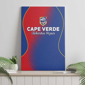 Cape Verde Football Canvas Wall Art Blue Sharks Make History - African Pride