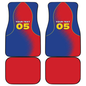 Custom Cape Verde Football Car Mats Blue Sharks Make History - African Pride