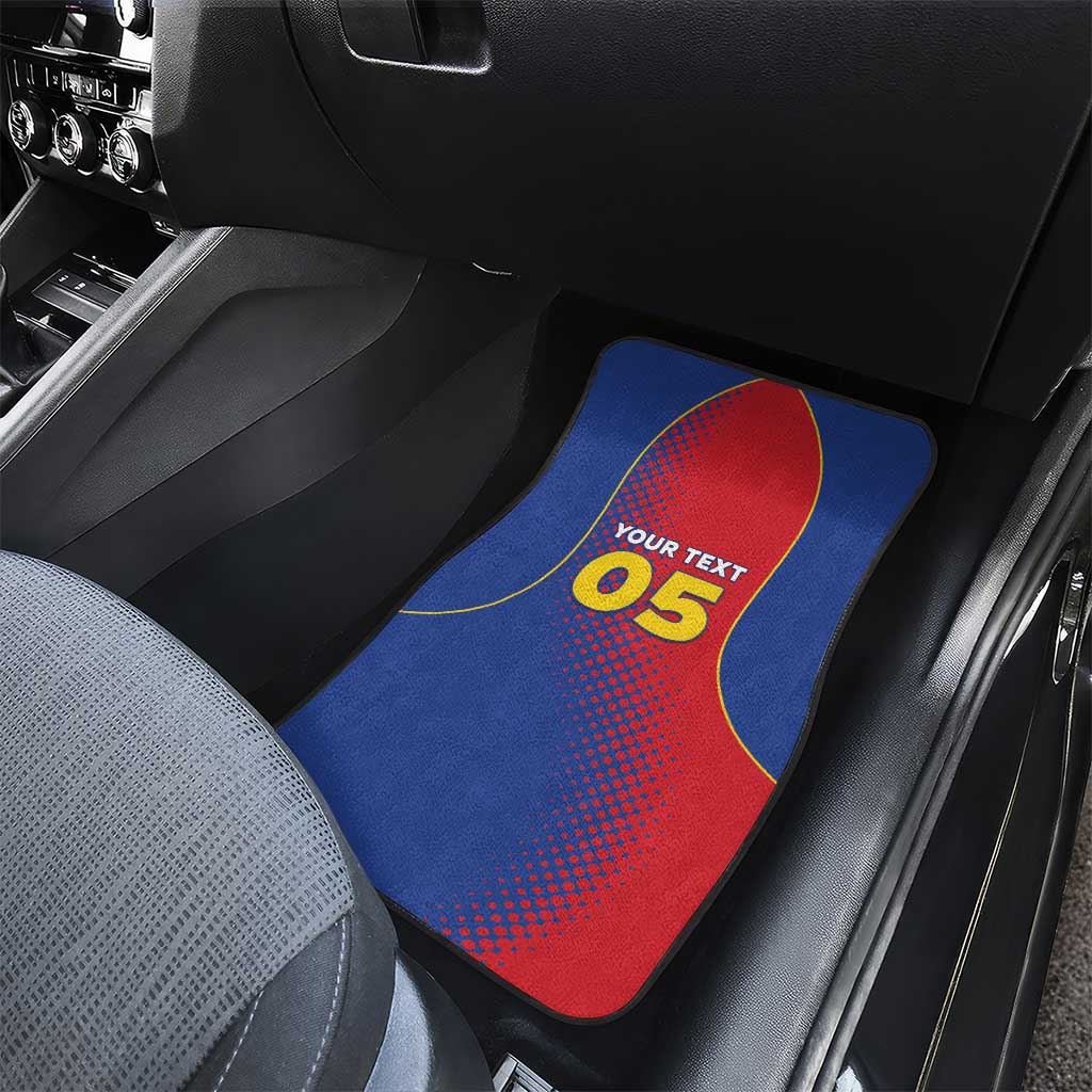Custom Cape Verde Football Car Mats Blue Sharks Make History - African Pride