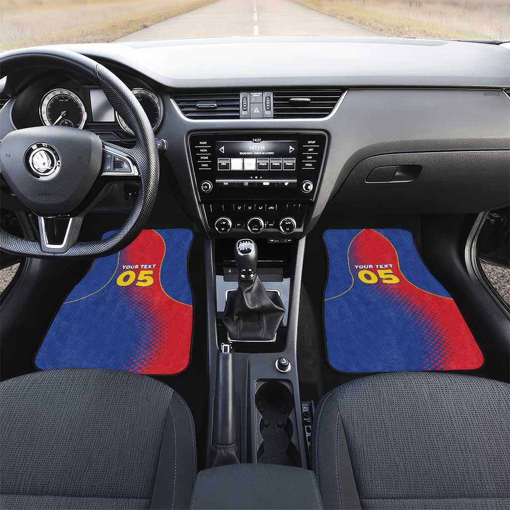 Custom Cape Verde Football Car Mats Blue Sharks Make History - African Pride