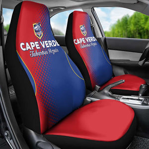 Cape Verde Football Car Seat Cover Blue Sharks Make History - African Pride