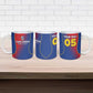Custom Cape Verde Football Ceramic Mug Blue Sharks Make History