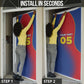 Custom Cape Verde Football Door Cover Blue Sharks Make History