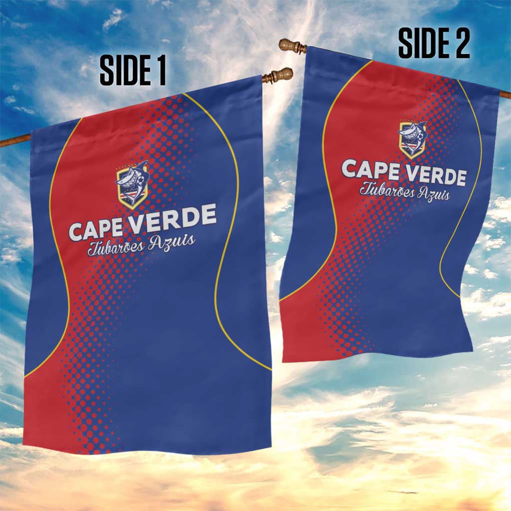 Cape Verde Football Garden Flag Blue Sharks Make History - African Pride