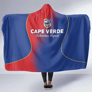 Cape Verde Football Hooded Blanket Blue Sharks Make History - African Pride