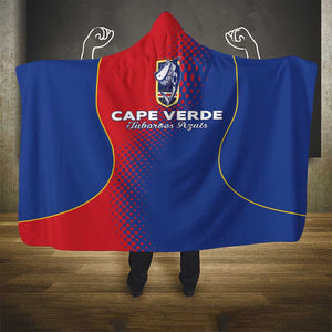Cape Verde Football Hooded Blanket Blue Sharks Make History - African Pride