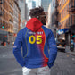 Custom Cape Verde Football Hoodie Blue Sharks Make History - African Pride