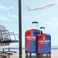 Cape Verde Football Luggage Cover Blue Sharks Make History - African Pride