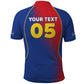 Custom Cape Verde Football Polo Shirt Blue Sharks Make History - African Pride