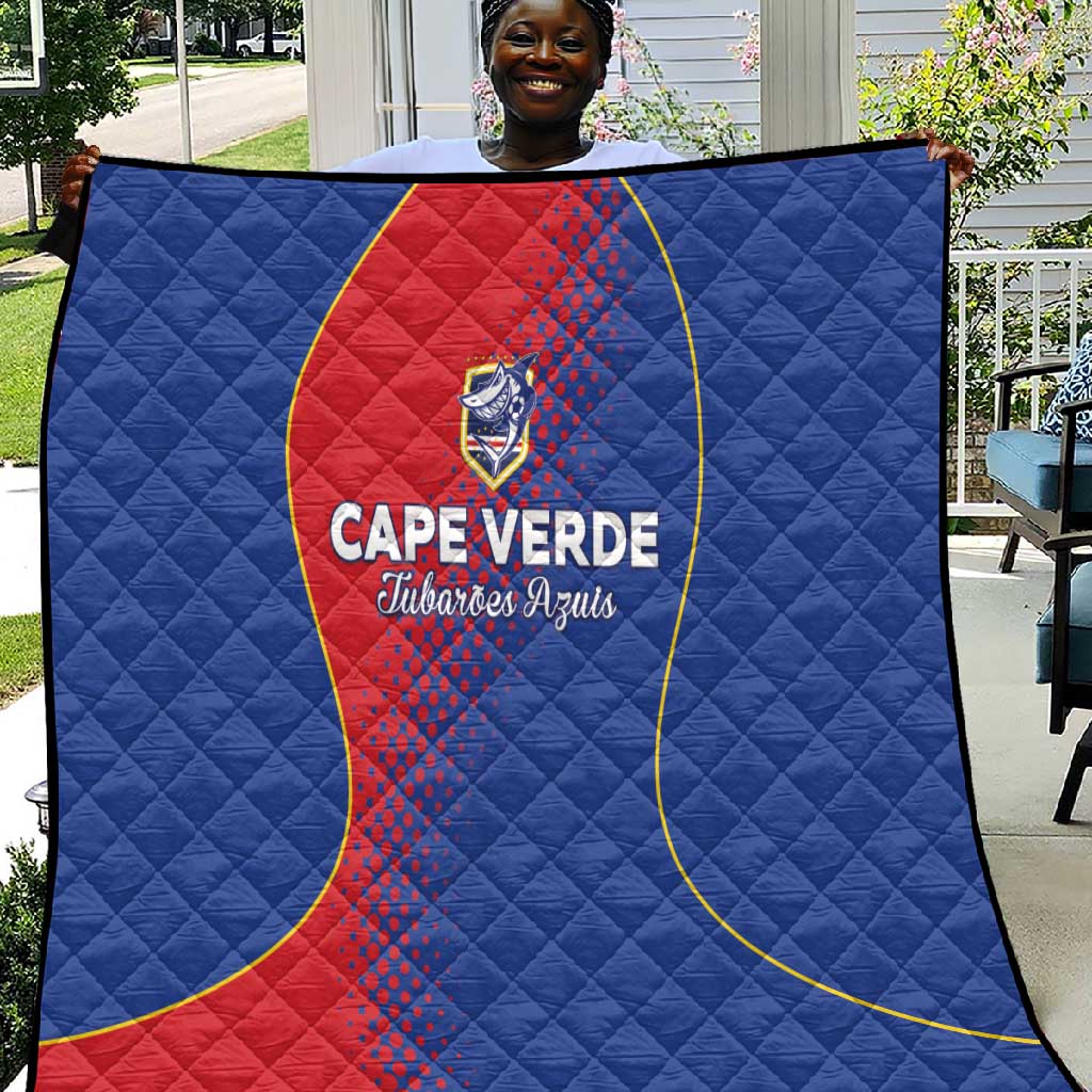 Cape Verde Football Quilt Blue Sharks Make History - African Pride